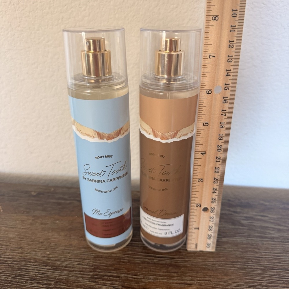 2x Sabrina Carpenter Sweet Tooth Caramel Dream Me Espresso Body Mist Spray Large - Picture 4 of 4